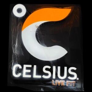 Celsius Energy Drink- Live Fit LED Light Wall Sign - NEW